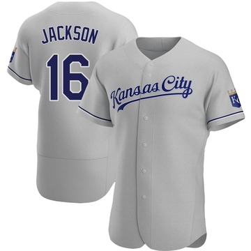 Replica Kansas City Royals Bo Jackson White Home Jersey - Gold