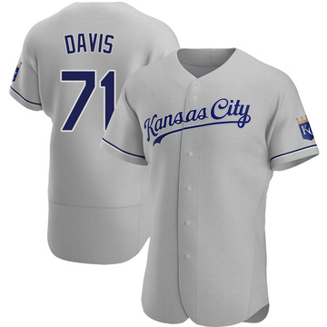 Kansas City Royals #17 Wade Davis Authentic Baseball Jersey KC Royal  Blue/White Home Color - AliExpress